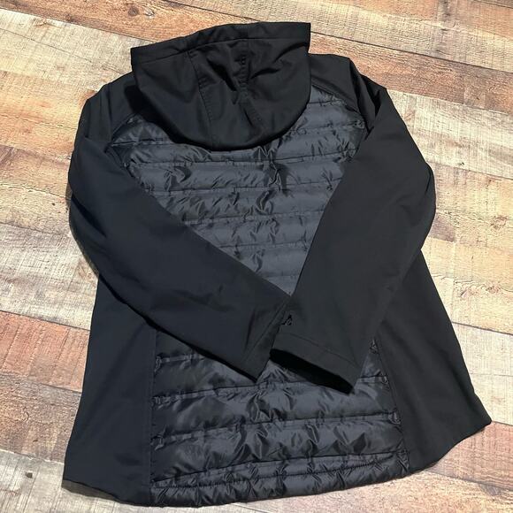 Gerry | Women's Black Light Weight Quilted Full Zip Hooded Jacket Sz M - Picture 4 of 4